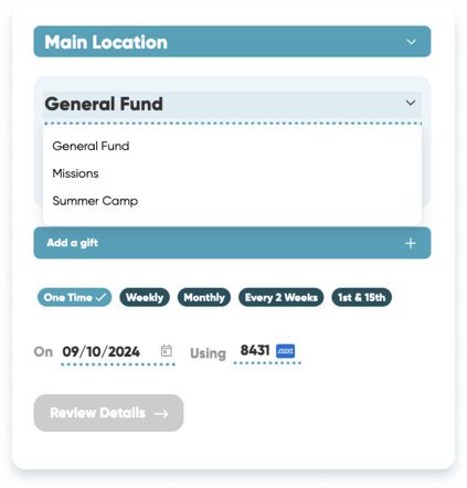 Multi-Fund Dropdown